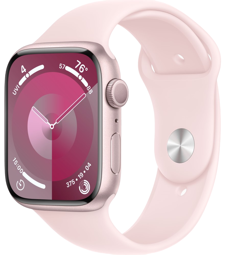 Apple Watch Series 9 GPS 41мм корпус из алюминия Розовые + ремешок Sport Band Розовый