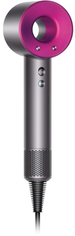 Фен Dyson Supersonic HD15, 4 насадки, Iron/Fuchsia