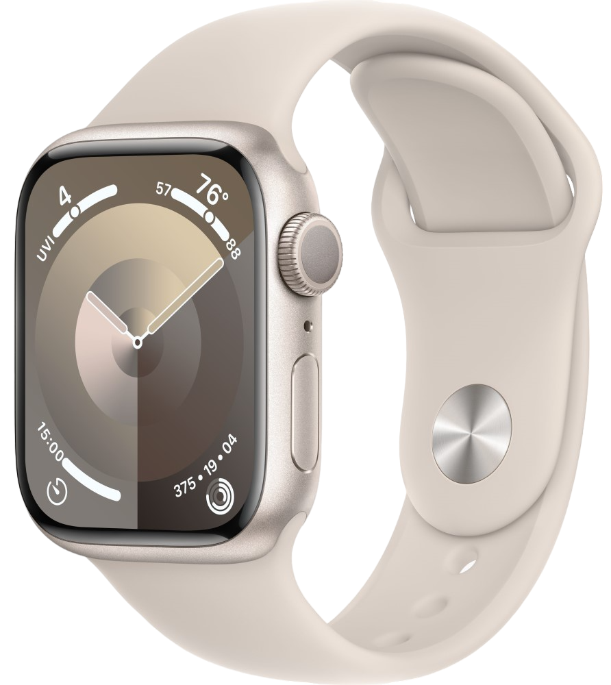 Apple Watch Series 9 GPS 45мм корпус из алюминия Сияющая звезда + ремешок Sport Band Сияющая звезда