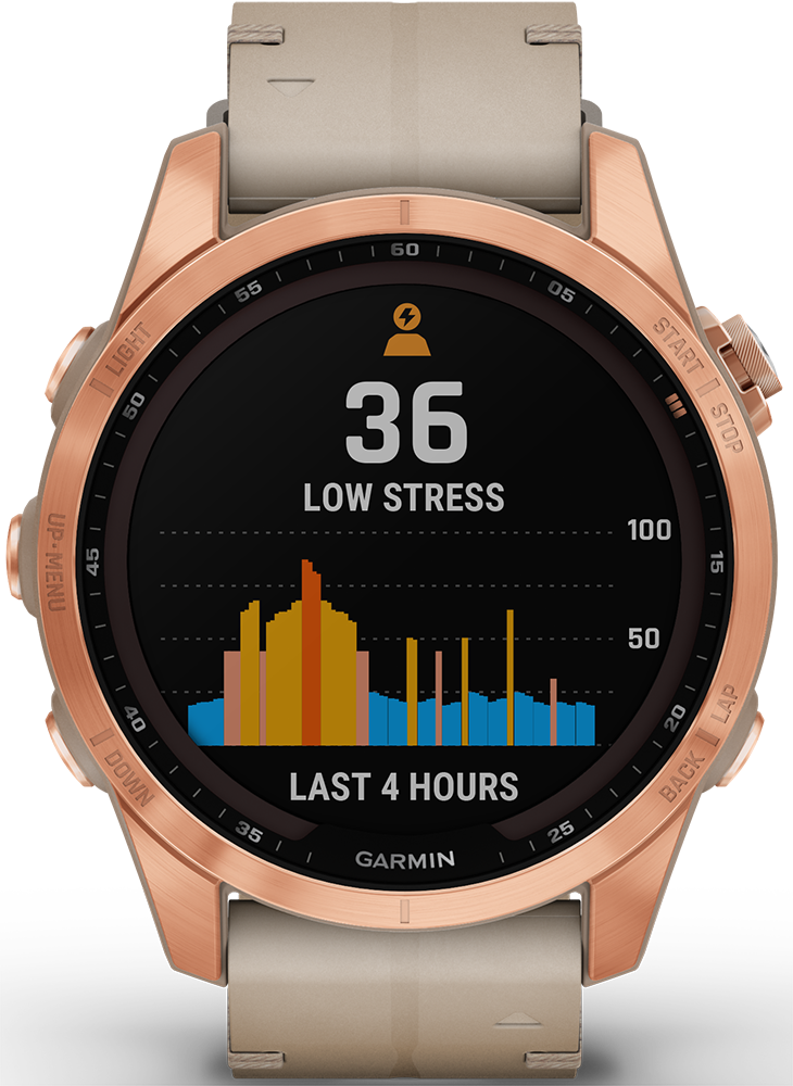 Garmin Fenix 7S Solar Розовое золото