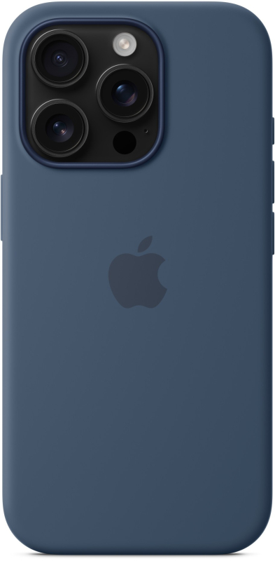 Чехол Apple для iPhone 16 Pro Silicone with MagSafe, «синий деним»
