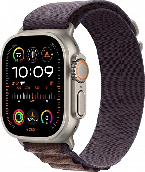 Apple Watch Ultra 2 GPS+Cellular 49mm, ремешок "Indigo Alpine Loop" размер S 130-160 mm (MRER3)