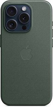 Чехол Apple MagSafe FineWoven для iPhone 15 Pro, зеленый