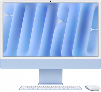 Apple iMac 24" Retina 4,5K (M4 10C CPU, 10C GPU, 2024), 32 ГБ, 1 ТБ SSD, голубой