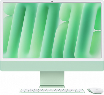 Apple iMac 24" Retina 4,5K (M4 10C CPU, 10C GPU, 2024), 16 ГБ, 1 ТБ SSD, зеленый