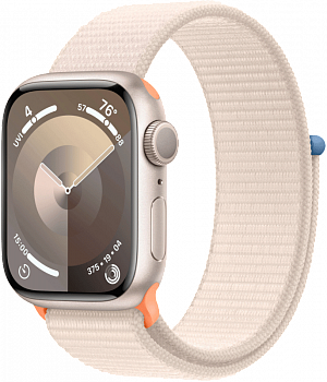 Apple Watch Series 9 GPS 41мм корпус из алюминия Сияющая звезда + ремешок Sport Loop Сияющая звезда